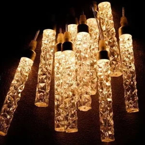 10-Head Acrylic Luminous Chandelier for Wedding Stage Lighting