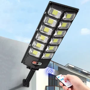 10000 Lumens Solar Light Outdoor Wall Street Lamp Waterproof LED Lamp with Motion Sensor Lights for Garden Yard