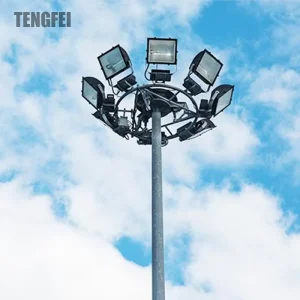1000W HID High Mast Light Aluminum Body with 30 Beam Angle and 14400 Lumens for Road Warehouse Applications IP66 Rated
