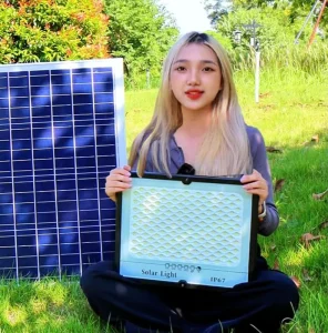 100W 200W 300W 500W 600W 3100LM IP65 Waterproof Solar LED Flood Light Outdoor ABS