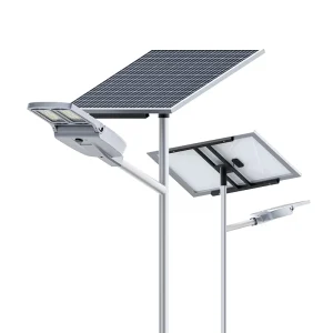 100W-200W LED IP66 Monocrystalline Solar Street Light LiFePO4 Battery Remote Control for Parking
