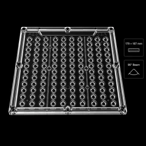 100W High Power Optical 3030 LED Street Light Lens IP66 Rated 90 Degree Beam Angle Durable PC Material 3 Year Warranty