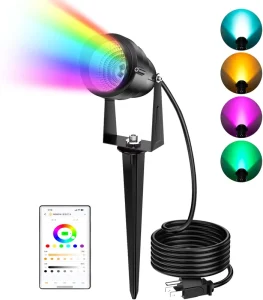 12V DC Aluminum LED Garden Pathway Spike Spot Lights IP65 Waterproof RGB Decorative Landscape Outdoor Lights