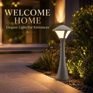 12W DC24V Low Voltage LED Lawn Bollard Light IP65 Waterproof Outdoor Landscape Pillar Lamp Garden Pathway Light
