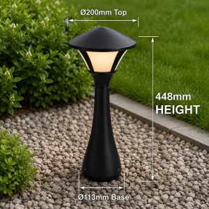 12W Modern LED Garden Bollard Light IP65 Waterproof Aluminum AC85-265V Outdoor Lawn Lamp Villa Courtyard Path Landscape Lighting
