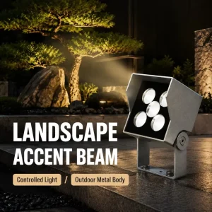 12W Square LED Wall Washer Spot Lamp with U-Shape Bracket Adjustable Mounting Angle Outdoor Facade Light W80