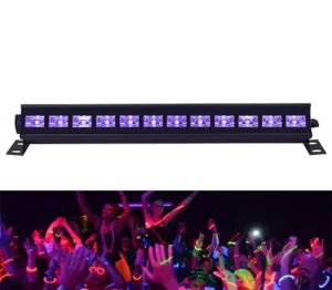 12x3W Black Light UV LED Wall Washer Light for KTV and Parties