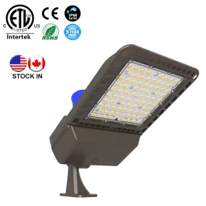 150W LED Area Light Dusk to Dawn Photocell Trunnion Mount Parking Lot Lighting Roadway Lamp Fixture