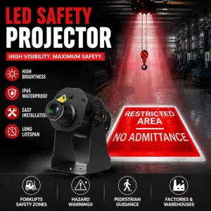 160W IP65 Waterproof RGB LED Gobo Projector Aluminum Housing Custom Zebra Crossing Projection Light for Outdoor Road