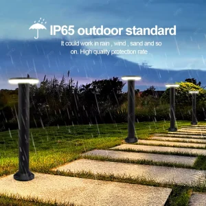 18W LED Lawn Lamp IP65 Exterior Bollard Light 85-265V DC12V Outdoor Courtyard Road Landscape Lighting