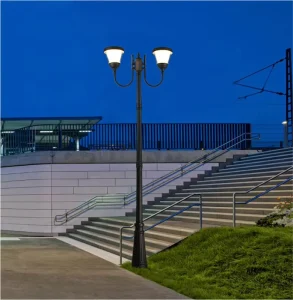 2.6M Integrated Solar Powered Led Lawn Pole Lamp Solar Power Garden Lights
