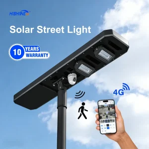 2000W Solar LED Street Light with 360° CCTV Camera and IP65 for Roads