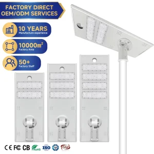 200W-400W Die-Cast Aluminum IP65 All-in-One Solar LED Street Light
