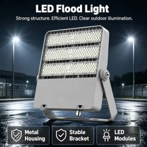 200W High Mast Waterproof IP66 LED COB Flood Light 6000K Ra90 Anti Glare 120 Beam Angle Solar RGB Lightweight 5 Year Warranty