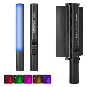 20W Portable RGB Tube LED Video Light for Photography, Handheld Light Stick