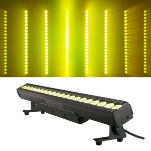 20x15W RGBW LED Wall Washer Light DMX512 Pixel Control Aluminum Alloy Lithium Battery IP65 Waterproof 6000K Daylight CRI90