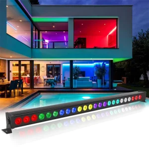 24-LED Stage Light Aluminum Housing DMX LED Strobe Wall Washer