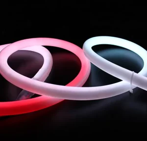 24V 360-Degree 40mm Digital DMX RGB Flexible LED Neon Tube Light