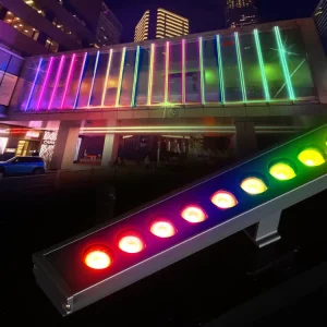 24V Full Color LED Wall Washer Light DMX512 Surface Mounted Spotlight Colorful Changeable with IP66 Rating