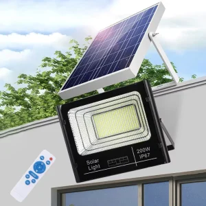 25W-1000W Light Remote Control Automatic Charging IP65 Outdoor Solar Flood Light