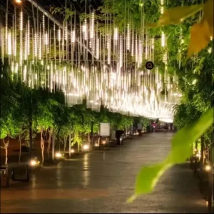30CM 8Tube LED Meteor Shower String Light Waterproof LED Decoration Garland Outdoor Garden Christmas Tavern IP55 AC 110V 220V