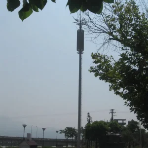 30m 50m Hot DIP Galvanized High Mast with Flood Light White Color
