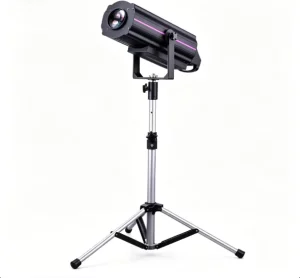 350W LED Follow Spot Moving Head Light, 6500K Cool White, CRI>90, RGBWA UV, DMX512