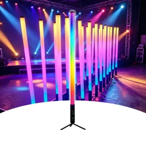 360-Degree RGB LED Pixel Light Tube with APP Remote Control, Battery Powered