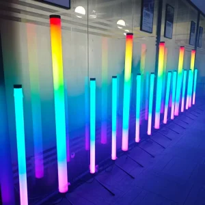 360 Degree RGB Neon Tube Programmable DMX RGB LED Bar Pixel Tube DJ Stage Light