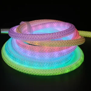 360 Degree Round Flex LED Neon Rope Light Silicon Tube Waterproof LED Weave Neon Strip