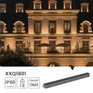 36W 48W IP66 Outdoor Aluminum LED Wall Washer Uplight, DMX512 Control, RGB Multi-Color, High CRI 80, Building and Garden Lighting