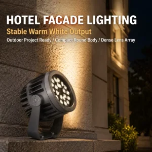 36W High Bright Warm White LED Flood Light IP66 Die Cast Aluminum CE RoHS AC85 265V DMX512 Control Outdoor Building 5 Year 90