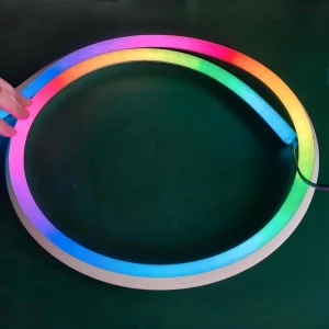 3D Bendable 16x16mm WS2815 60LEDs/m RGB 12V IP68 Silicone LED Neon Tube Strip Light for Architectural Outline