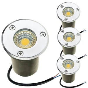 3W LED Outdoor Landscape Lights IP67 Water-Resistant Cob Underground Light for Garden Pathway Deck Yard