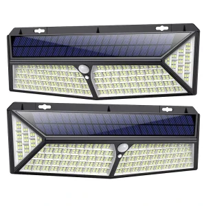 430LED Solar Motion Sensor Security Wall Light Outdoor Waterproof with USB Charging 3500 Lumen Garden
