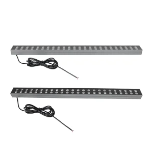48W Aluminum LED Wall Washer IP67 Waterproof Outdoor Landscape AC220V Dual Row 48 LEDs/m 60 Beam Angle RGBW CRI80