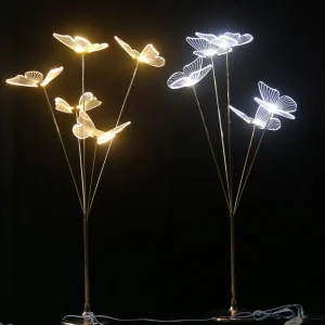 5 Heads Metal Light Up Walkway Lights Gold Silver Plug in Wedding Decoration for Wedding Events