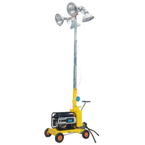 5 M 7M 9M Telescopic High Mast Generators LED Lights Tower Mobile diesel Generator Solar Light Tower Outdoor