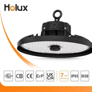 5000K 200 lm Per W 5050 PC Lens IP65 IK08 100W 120W 150W UFO LED High Bay Light