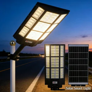 5000W 8000W Super Bright Large All-In-One Solar Street Light IP65 Waterproof with Integrated Motion Sensor Remote for Outdoor