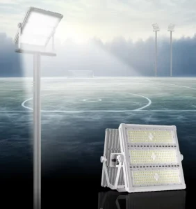 50W 1000W IP65 Aluminum Module Flood LED High Mast Light 15M 20M 25M Building for Tennis Court Stadium Sport Reflector