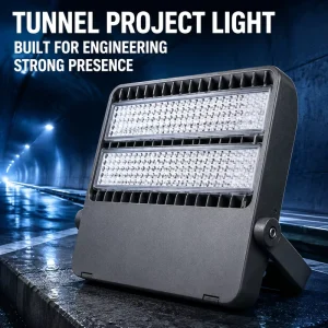 50W 100W 200W 300W 400W Modular LED Tunnel Light Pivot Support Adjustable Bracket Sidewall Light for Highway Underpass