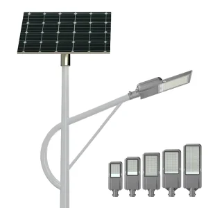 50W-300W Split Outdoor LED Solar Street Lights Windproof and Rainproof with High-Transmittance Lens