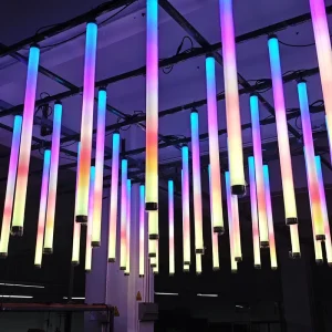 50mm DMX Hanging RGB Tubes Event Stage Decoration Equipment LED Christmas RGB Neon Tube Light