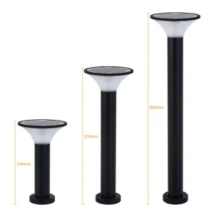 5W Outdoor Waterproof Integrated Solar Garden Light for Lawn Patio Yard Walkway Driveway Aluminum Solar Path Courtyard Light