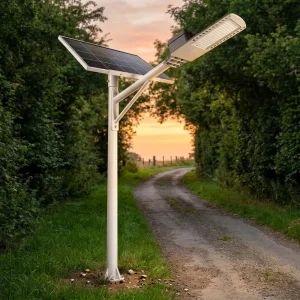 60W 80W 120W 200W All in One Solar Street Light IP65 Waterproof High Lumen Outdoor Road Lighting