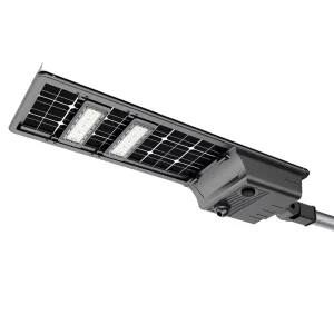 60W Bifacial Solar Panel Road Street Light High Efficiency Smart LED Lighting Control IP65 LiFePO4 Battery 9300LM
