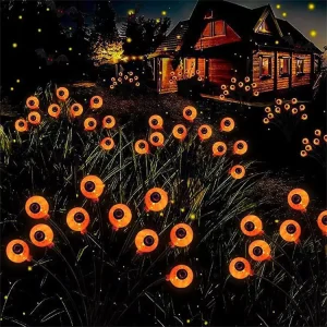 6LED 8LED Halloween Solar Swaying Light Landscape Eyeball Pumpkin Garden Night Light Outdoor Waterproof