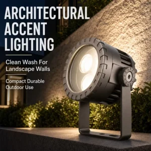 6W Aluminum LED Wall Light IP66 Outdoor Ground Lamp Adjustable Beam Angle