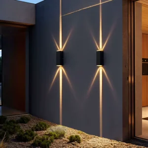 6W RGB Waterproof Outdoor LED Wall Light for Garden House and Hotel